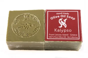 Traditionelle grüne Olivenölseife von der Insel Lesbos 2 x 150 g